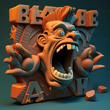 3D model Crash Bash game (STL)